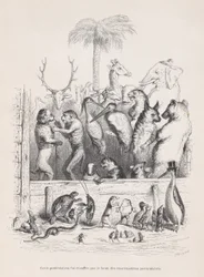 Tämän protestin tukahdutti yksityisten keskustelujen melu Scenes from the..., ca. 1837-47.
