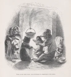 Elämme keskenämme, vihaamme häiriöitä ja vierailuja Scenes from the..., ca. 1837-47.