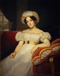 Prinsessa Natalya Stepanovna Golitsynan muotokuva, os. kreivitär Apraksina 1794-1890, 1824