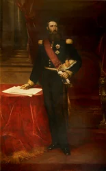 Muotokuva Leopold II:sta 1835-1909, Belgian kuningas, n. 1870.