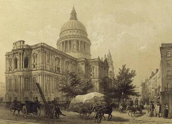Pyhän Paavalin katedraali, n. 1855 (litho)