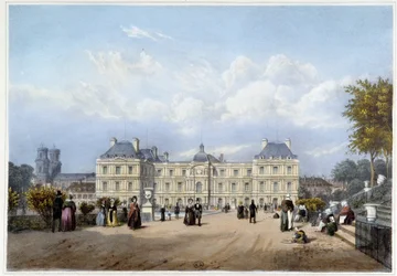 Le Palais du Luxembourg, puutarhan puolella. Kohteessa "Pariisi ja sen ympäristö"