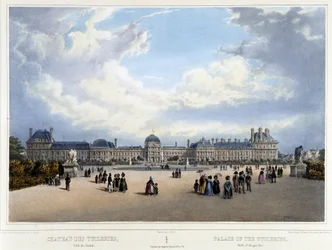Näkymä palatsista ja Tuileries