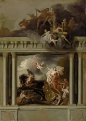 The Rape of Proserpine, suunnittelu Devonshire Housen portaikkoon, Lontoo, n. 1704 (öljy kankaalle)