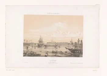 Näkymä Bassin Napoléon III:lle Cherbourgin satamassa Cherbourg. Napoleon III -allas (otsikko esineessä) Contemporary France (sarjan nimi) La France de nos jours (sarjan nimi esineellä)