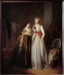 Kaksi ystävää. Louis Leopold Boillyn (1761-1845) maalaus