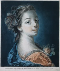 Naisen johtaja Mme. Deshayes, c. 1771.