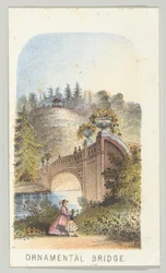 Ornamental Bridge, sarjasta Views in Central Park, New York, osa 2, 1864.