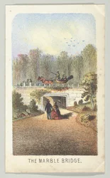 Marble Bridge, Near the Lake, sarjasta Näkymät Central Parkissa, New Yorkissa, osa 3, 1864.