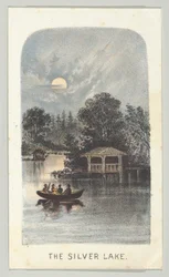 The Silver Lake, sarjasta Views in Central Park, New York, osa 2, 1864.