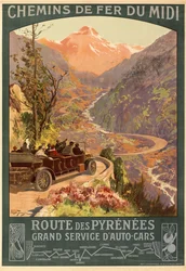 Eteläinen rautatie. Pyreneiden reitti, n. 1900-1910.