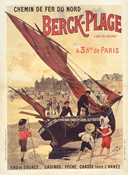 Pohjoisen rautatiet. Berck-Plage, n. 1910.