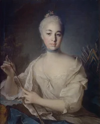Kreivitär Anna Vorontsovan muotokuva 1743-1769, noin 1758