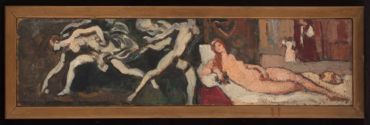 Tutkimuksia Tizianin Urbinon Venuksen ja Guido Renin Atalantan kilpajuoksu -teosten mukaan, jotka on tehty Petit Palais