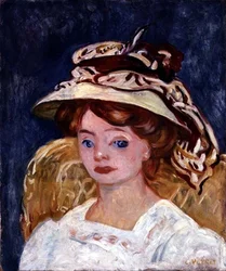 Nuori nainen, n. 1907 (öljy kankaalle)