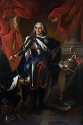 Puolan ja Saksin Frederick Augustuksen muotokuva 1670-1733