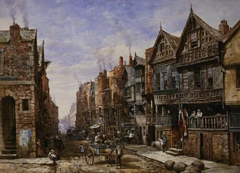 Chester: Watergate Street Crook Streetin kulmasta, Eastgate Beyond,