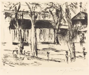 Tiergarten Court with Trees -asema, 19201921.