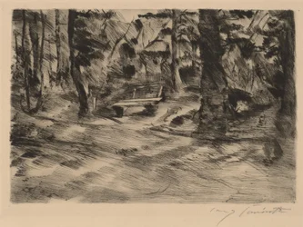 Bank im Walde II -penkki Woodsissa II, 1917.