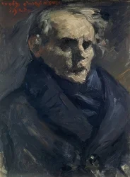 Taidemaalari Bernt Grönvoldin muotokuva. 1923