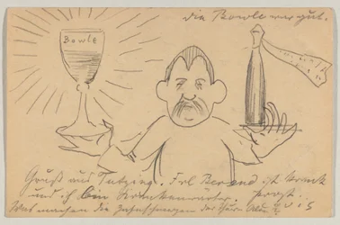 Lovis Corinth Carl Strathmannille: postikortti, postileima 22. syyskuuta 1902