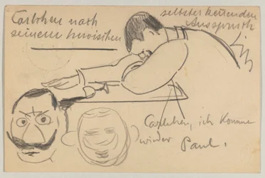 Lovis Corinth Carl Strathmannille: postikortti, postileima 8. tammikuuta 1903