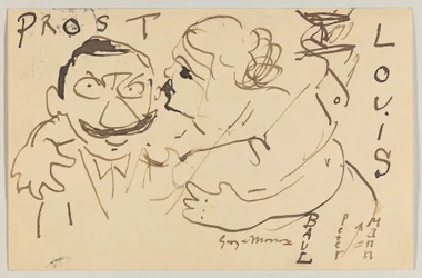 Lovis Corinth Carl Strathmannille: postikortti, postileima 9. joulukuuta 1908