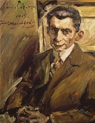 Taidehistorioitsija Julius Meier-Graefen (1867-1935) muotokuva, noin 1912-14