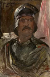 Omakuva haarniskassa, 1911.