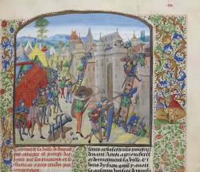 Ranskalaiset piirittivät Château de Durasin vuonna 1377, noin 1470-1475.
