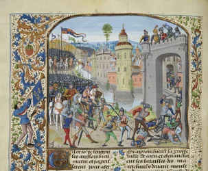 Caenin taistelu vuonna 1346, noin 1470-1475.