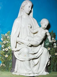 Madonna ruusutarhassa, noin 1450-55