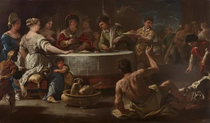 Sukellukset ja Lasarus, 1680.