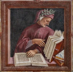 Dante lukee teoksiaan (fresko)