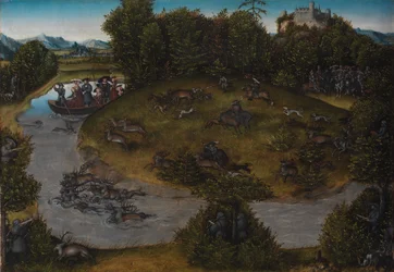 Saksin vaaliruhtinas Frederic Viisaan (1463-1525) polttarien metsästys