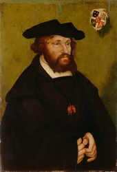 Saksa: Bildnis König Christians II. von Denmark Tanskan kuningas Kristian II:n muotokuva.