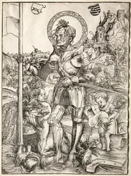 Pyhä Yrjö seisoo, 1506.