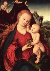 Madonna ja lapsi (öljy paneelissa)
