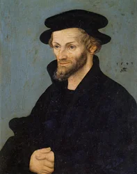 Muotokuva Philip Melanchthonista tai Philipp Schwarzerdista (1497-1560)