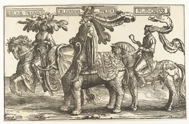 Sankarit Troijan Hector, Aleksanteri Suuri ja Julius Caesar The Nine Heroes (sarjan nimi)