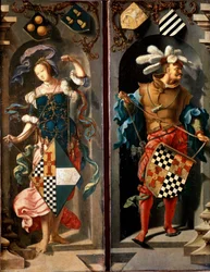 Jerikon sokean miehen paraneminen, sivupaneeli, 1531.