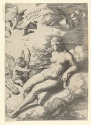 Venus ja Amor, 1528.