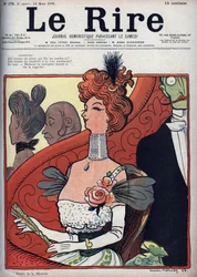 Nainen teatterissa - le rire du 12 mars 1898 (kaiverrus)