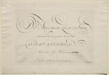 The River IJ and Seascapes, 1701.