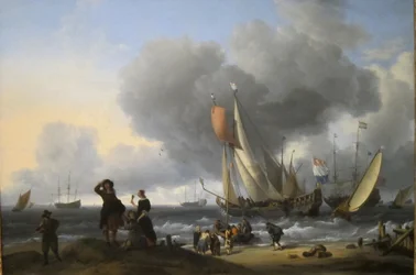 Hollantilaiset nousevat veneeseen