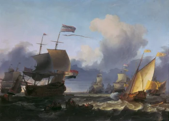 Komennon luovutus amiraali de Ruyterille Texelin rannikolla 18. kesäkuuta 1665.
