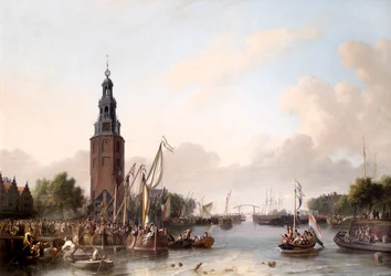 Um Homem de Posição Embarcando em Amsterdã Finlandês