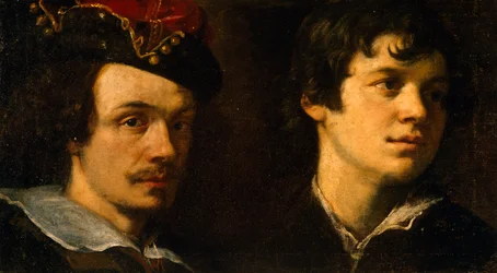 Kaksi päätä, Ludovico Cardin, joka tunnetaan nimellä il Cigoli (1559-1613), maalaus.