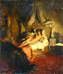 Alaston punaisella vuoteella