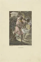 Länsi-Afrikan asukkaat Jalofs (otsikko esineessä)